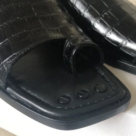 FRAME LeHewitt Leather Slide Sandal (Size 6.5) NWT - Picture 7 of 14